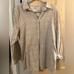 J. Jill half button down top
